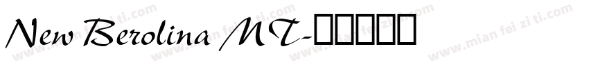 New Berolina MT字体转换
